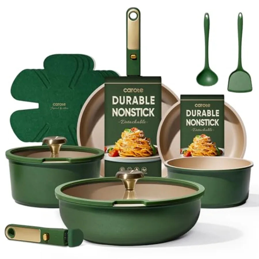 Ceramic Cookware Set with Nonstick Cooking