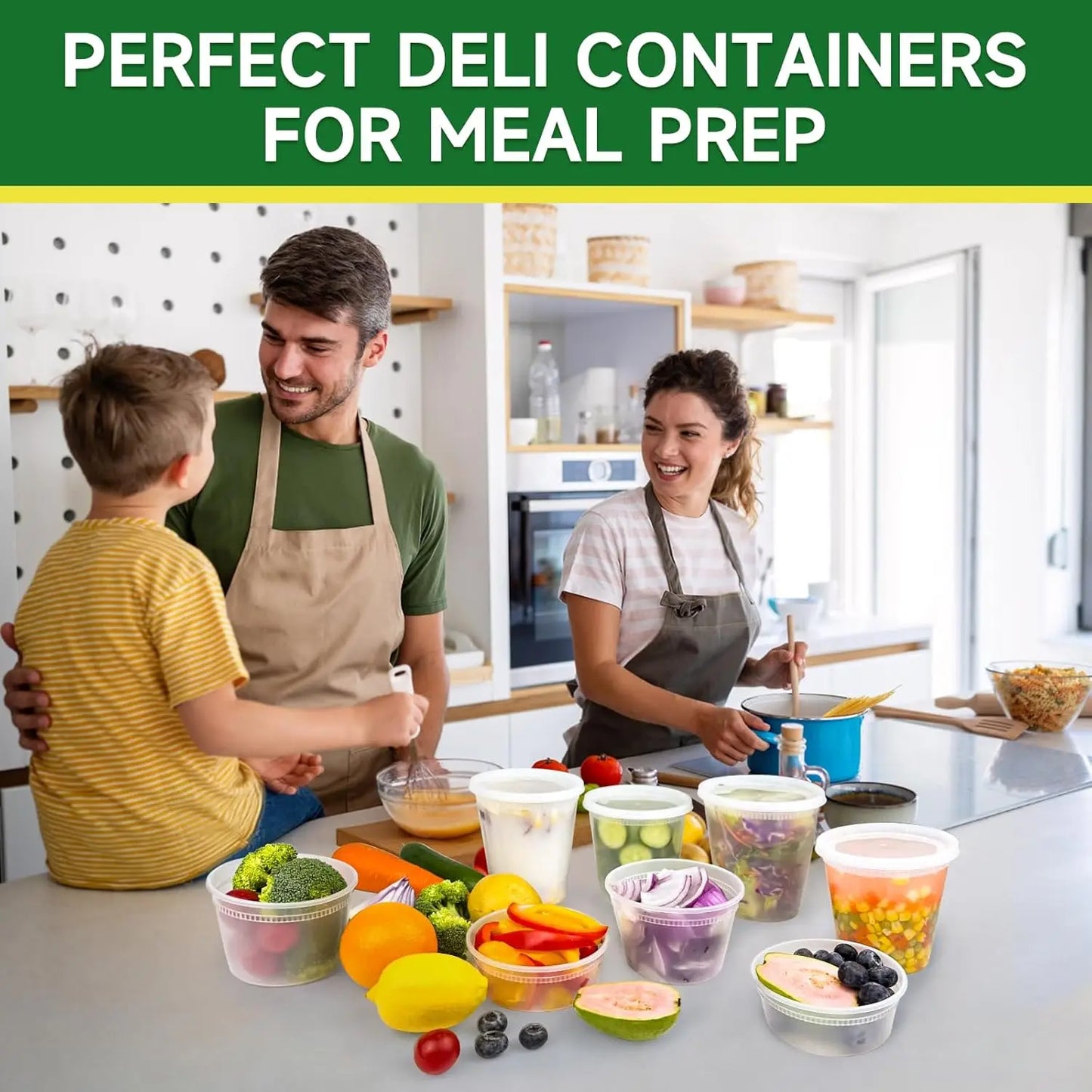 50-Pack 16 oz Leak-Proof Food Storage Containers