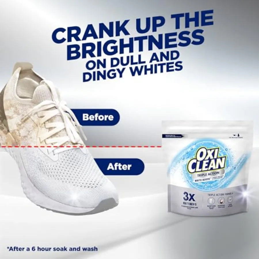 Laundry Whitener and Stain Remover Powder, Use with Detergent