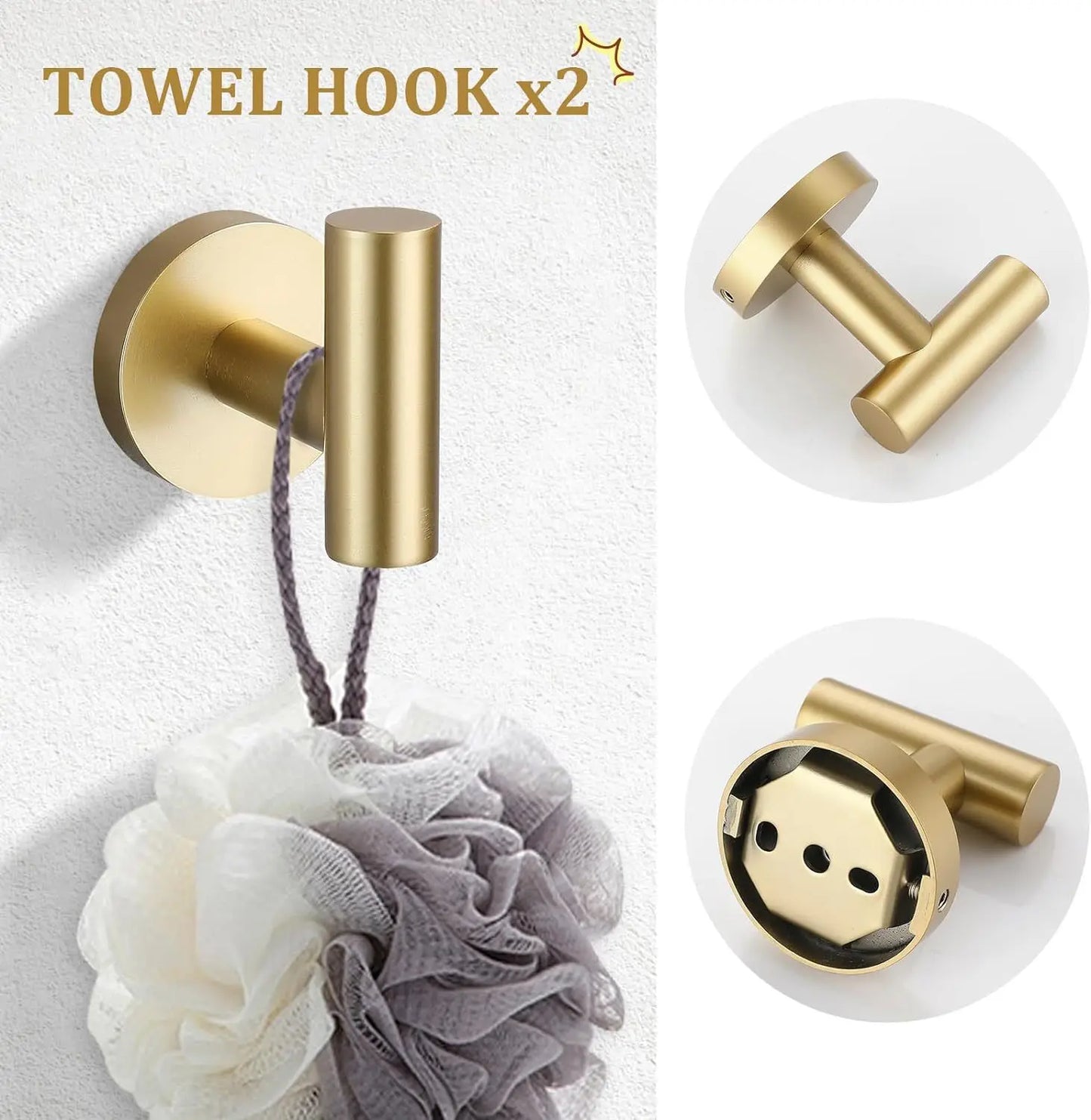 5 Piece Bathroom Accessories Set