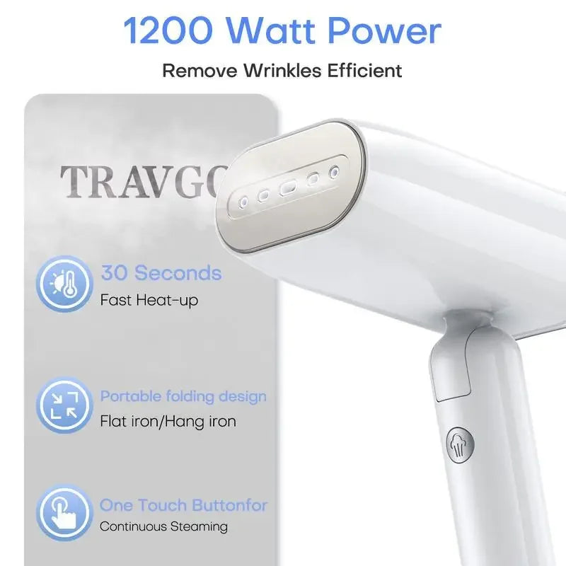 Professional Clothes Steamer, Handheld Wrinkle Remover