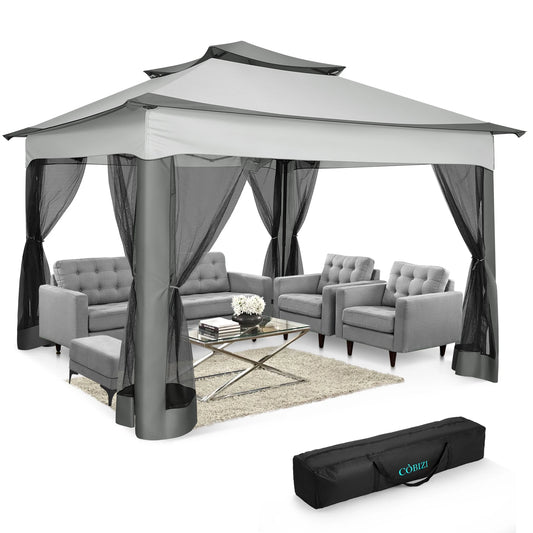 Pavilion with Mosquito Netting for Backyard camping