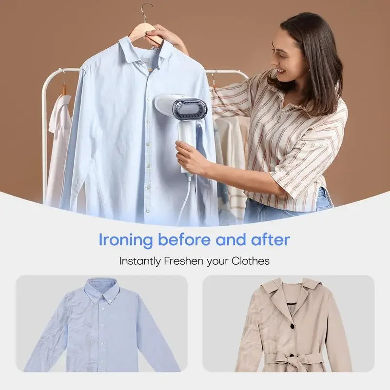 Professional Clothes Steamer, Handheld Wrinkle Remover