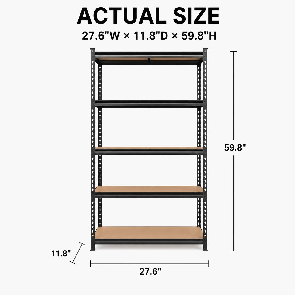 Storage Shelves with 440 LBS Load Per Shelf