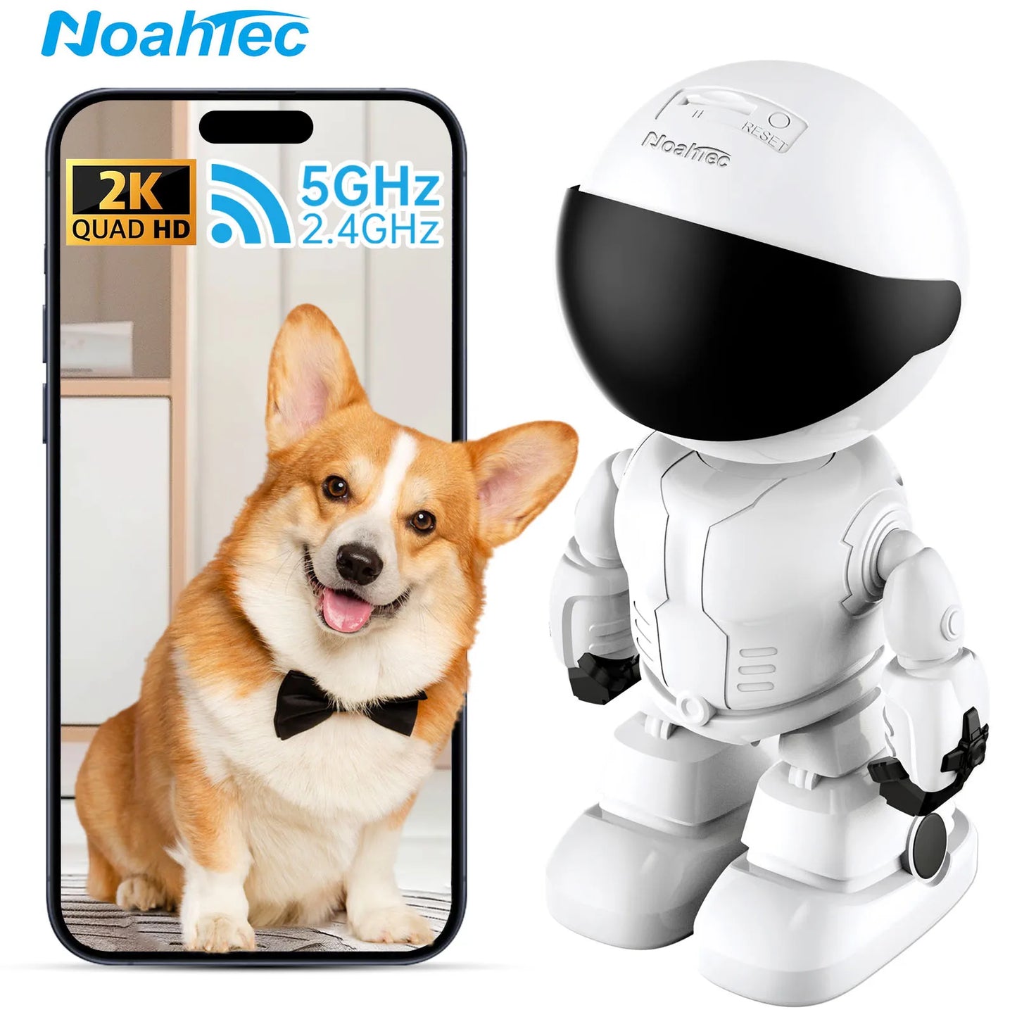 Robot Camera Wi-Fi 3MP Indoor Home Security