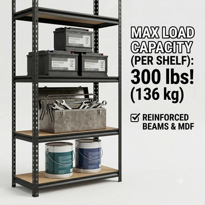 Storage Shelves with 440 LBS Load Per Shelf