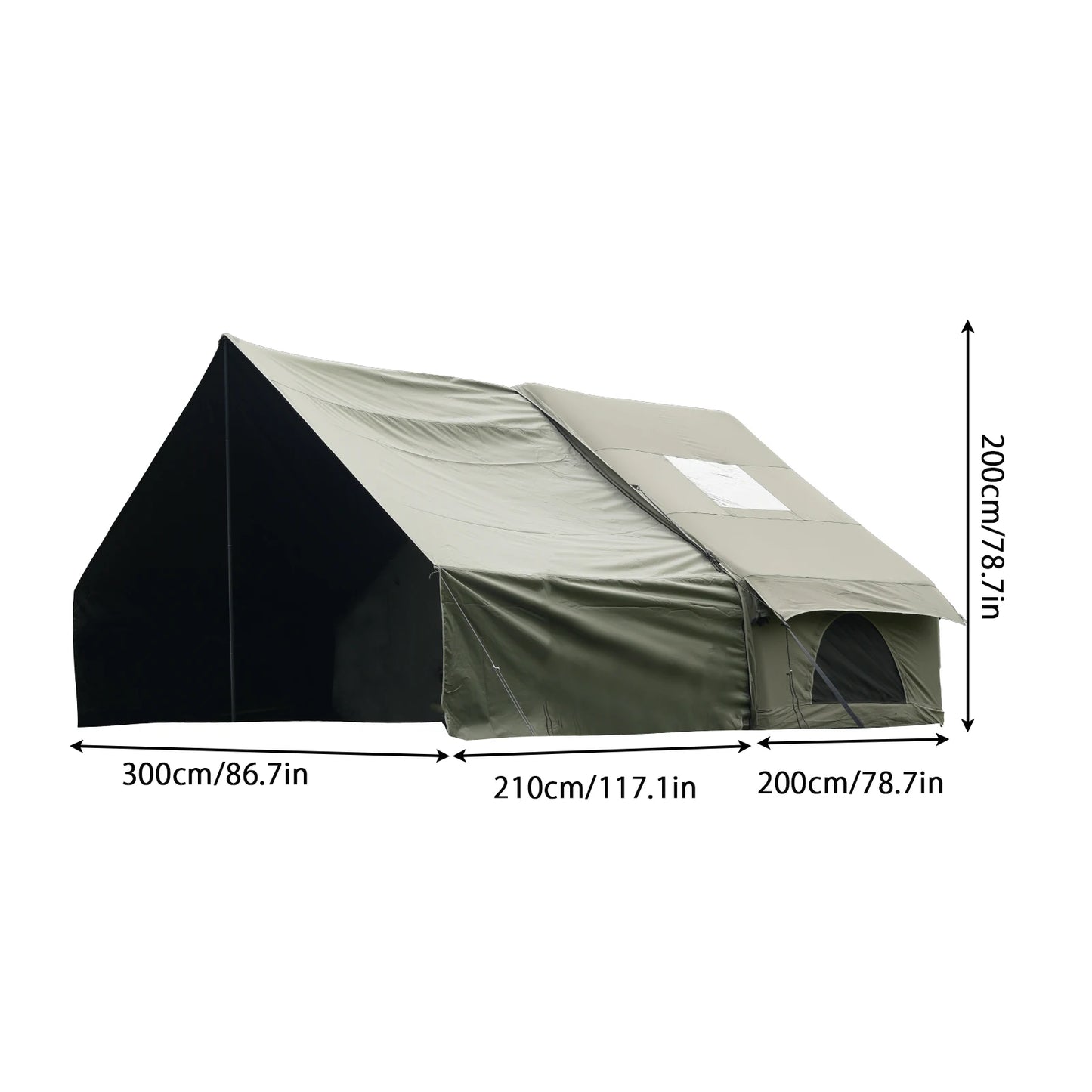 Camping Tent Large Inflatable with Skylight