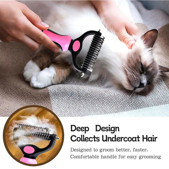 self cleaning deshedding brush for pets