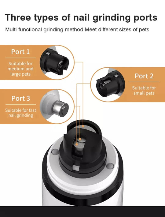 electric pet nail grinder With LED Light