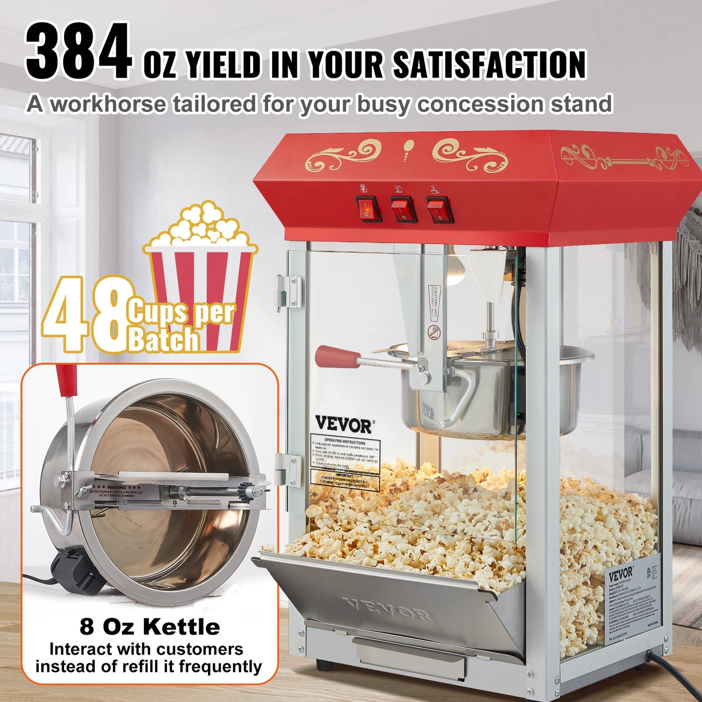 Commercial Electric Popcorn Machine