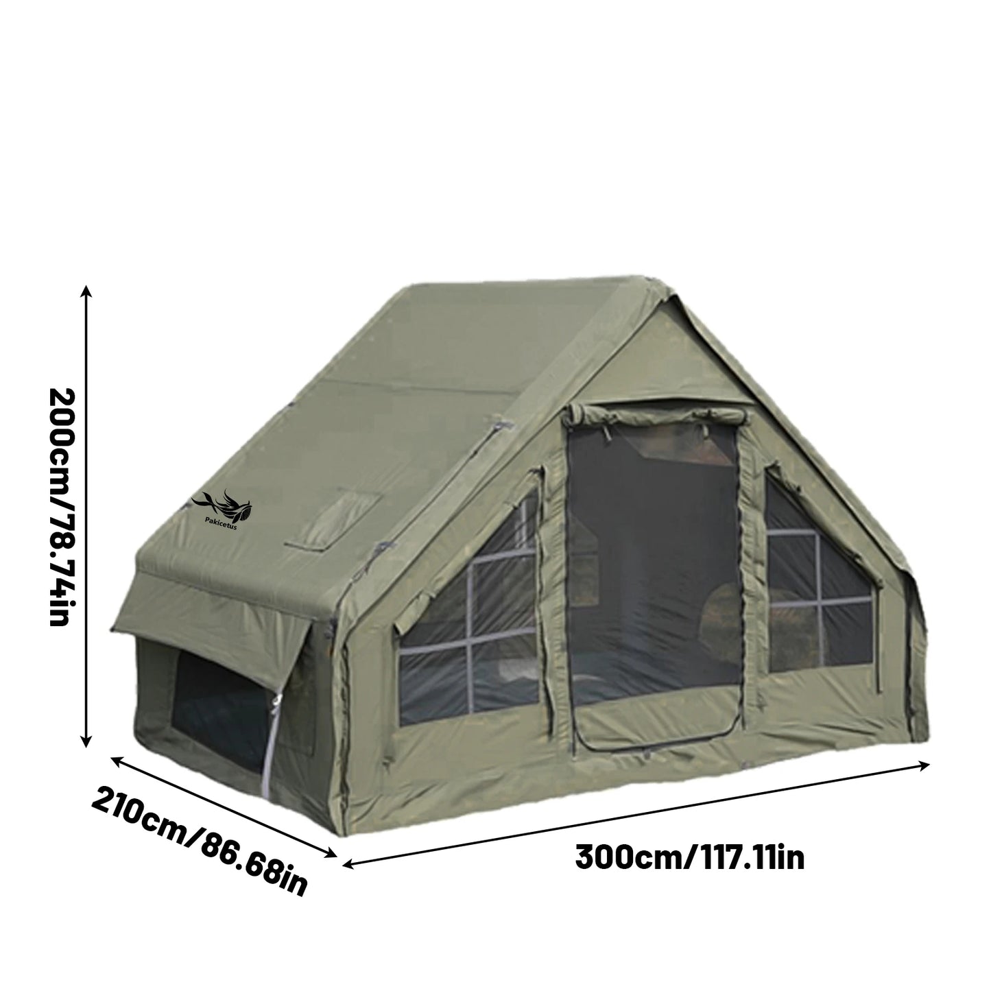 Camping Tent Large Inflatable with Skylight