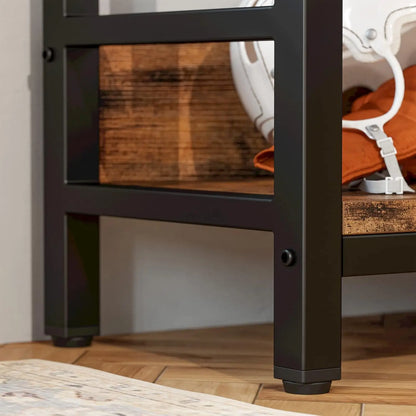 Corner Bookcases with Metal Frame for Living Room