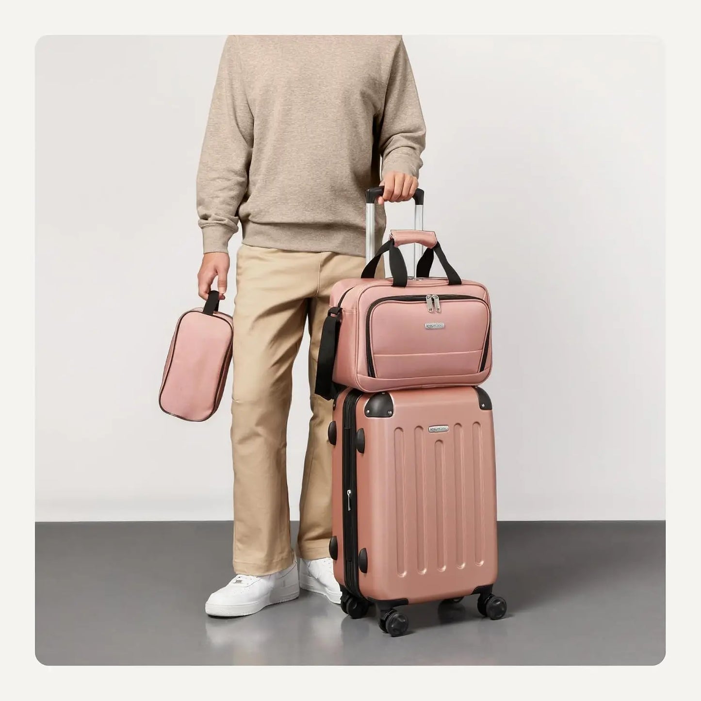Luggage Set with Tote Bag, and Compact Travel Bag