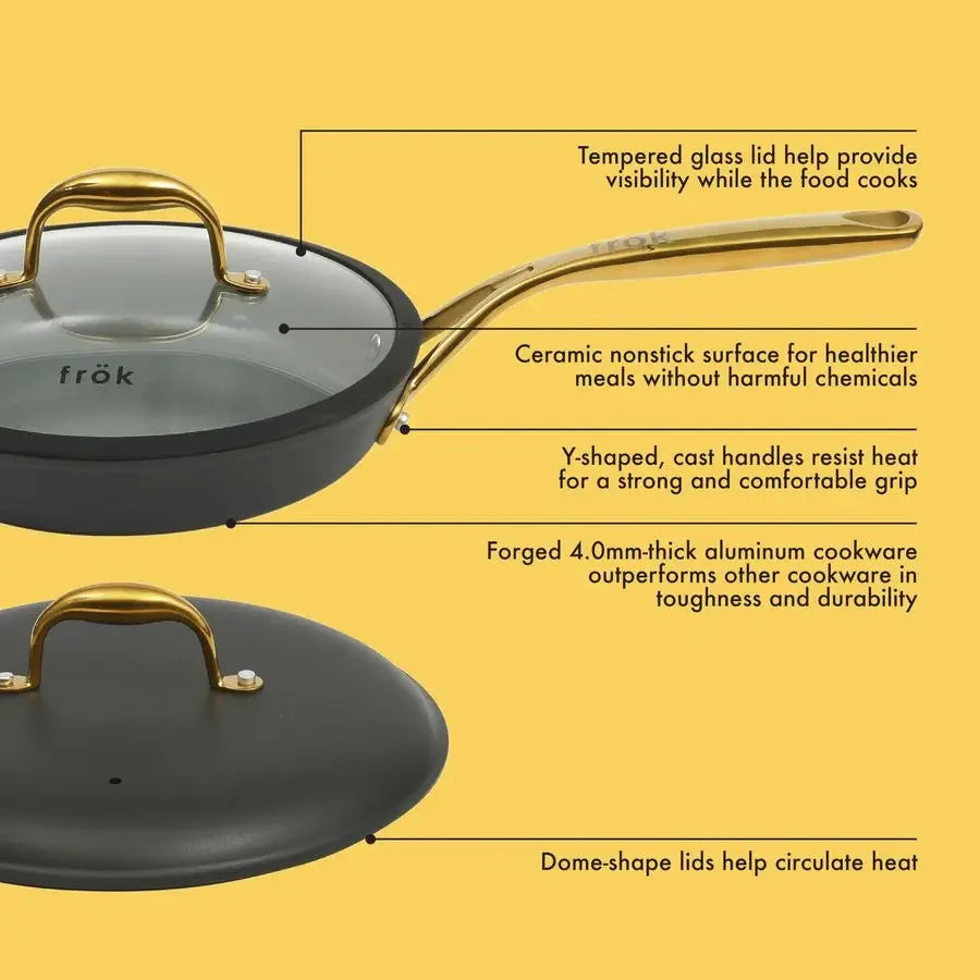 10 Piece Cookware Set with Premium PFA Free
