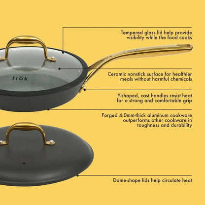 10 Piece Cookware Set with Premium PFA Free
