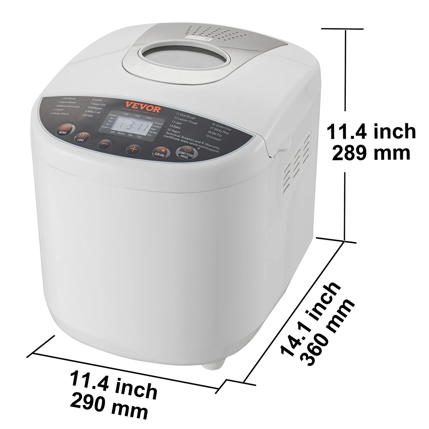Bread Maker with Gluten Free Setting