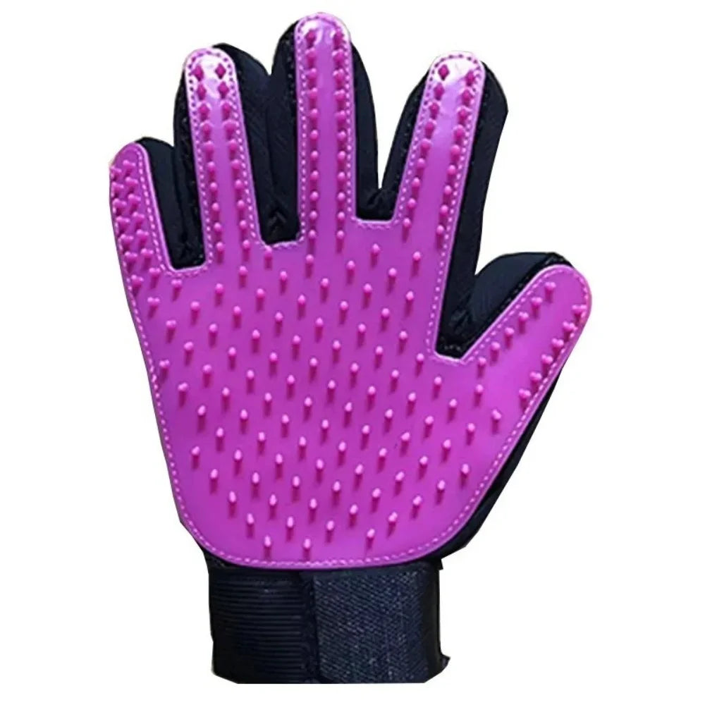 pet grooming glove deshedding tool