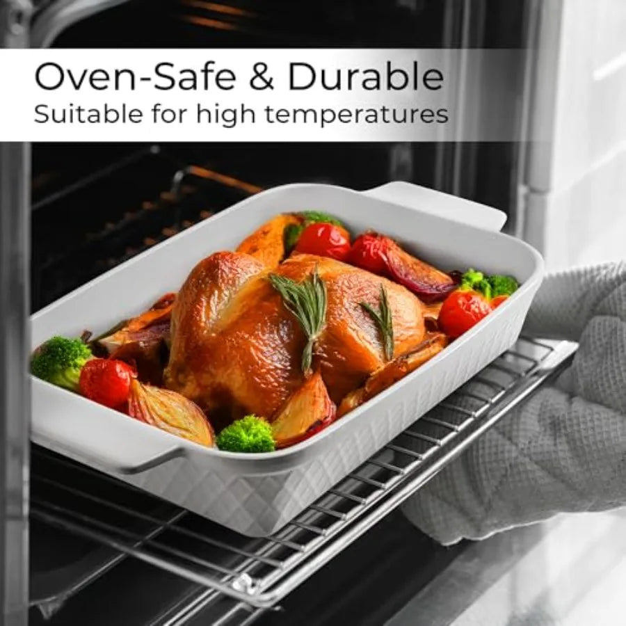 3-Piece Stackable Bakeware Sets Dishwasher and Oven Safe
