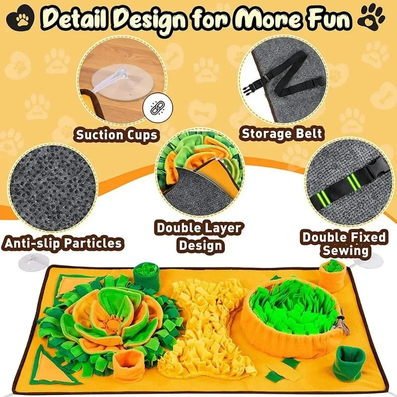 dog snuffle mat for mental stimulation