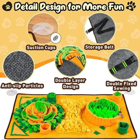 dog snuffle mat for mental stimulation