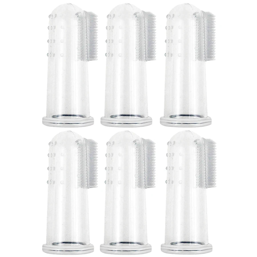 silicone finger toothbrush set for pets