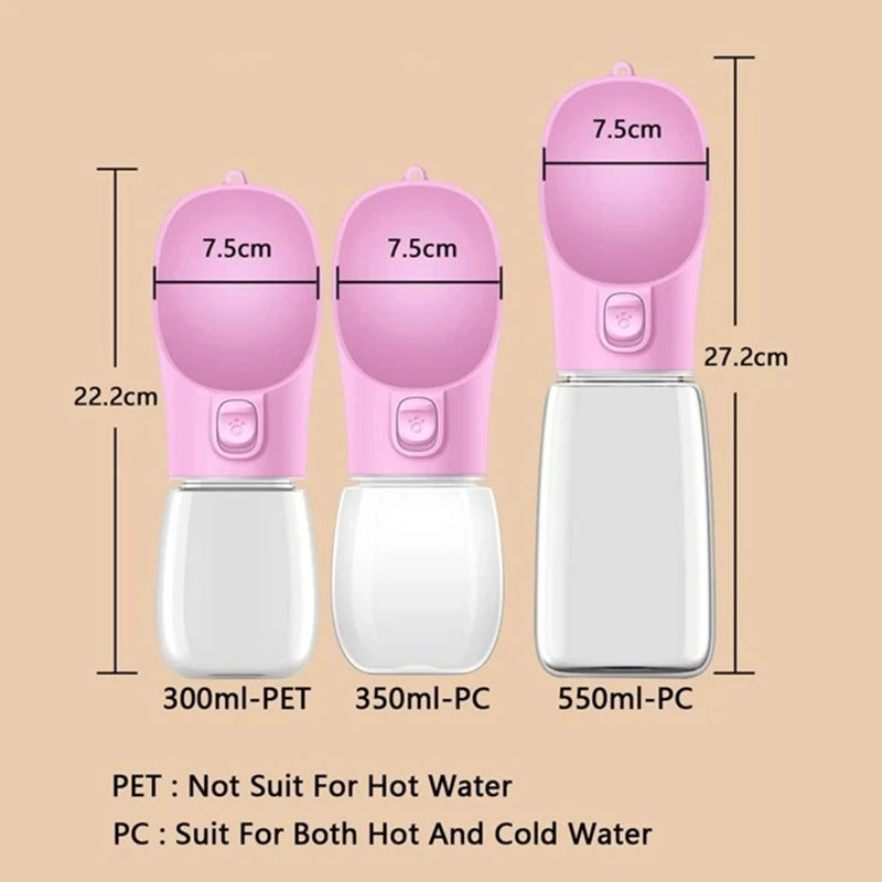 portable dog water bottle outdoor