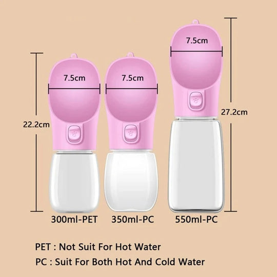 portable dog water bottle outdoor