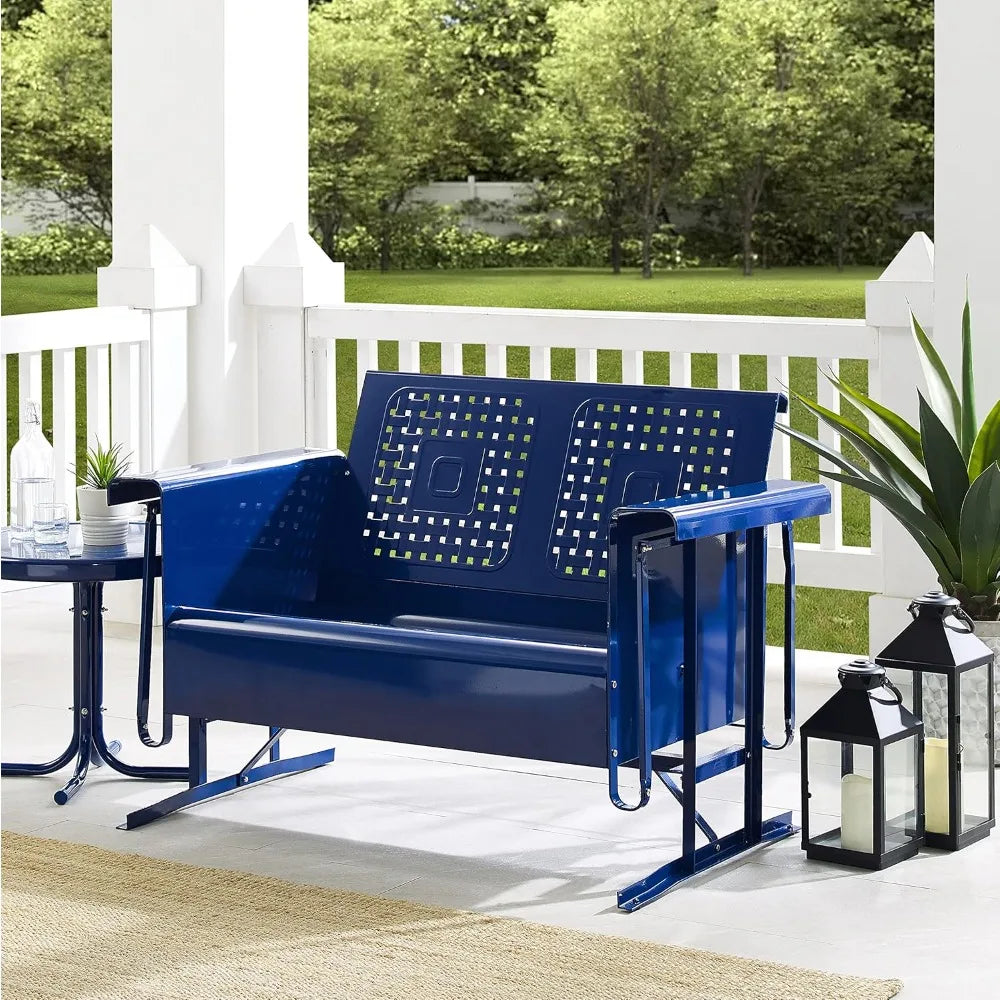 Outdoor Loveseat Glider Bench for 2-Person