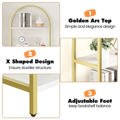 Bookshelf Arched Display Shelves