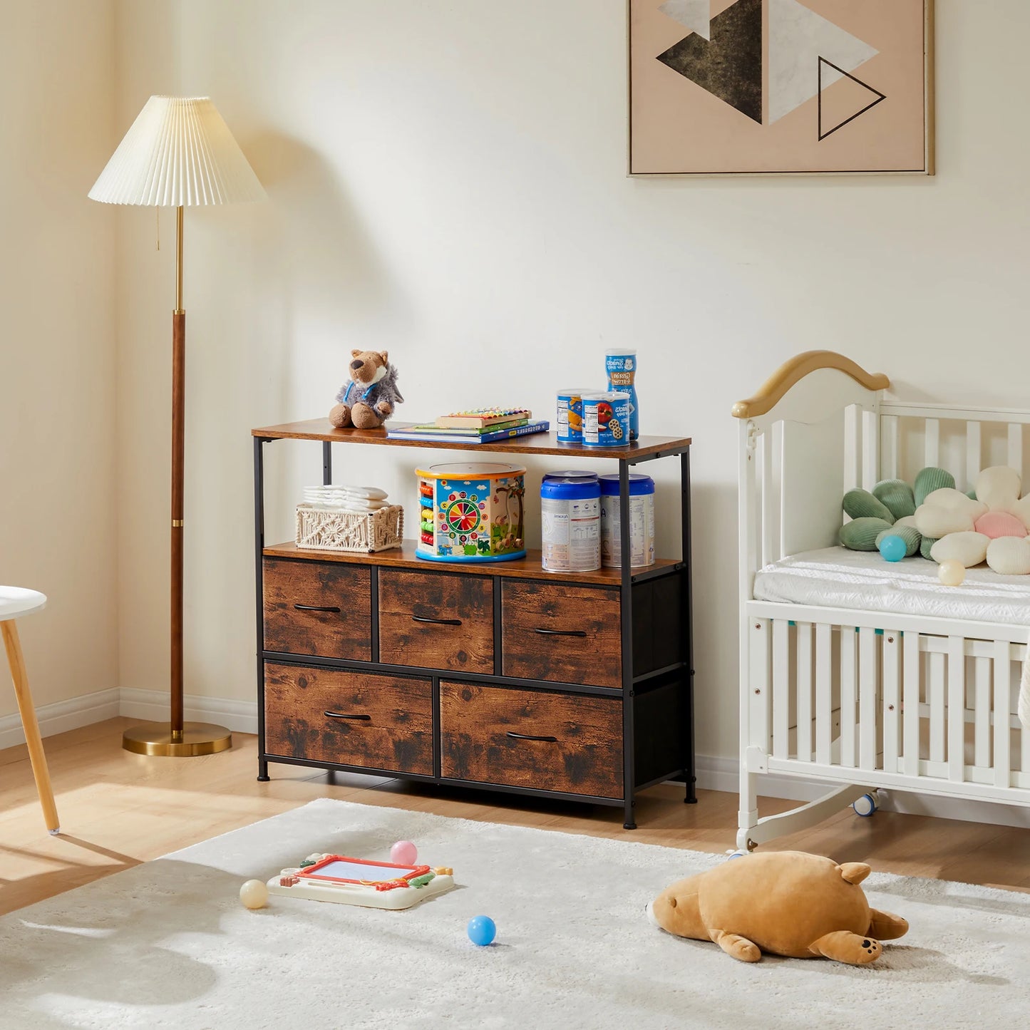 TV Stand Dresser for Bedroom with Storage