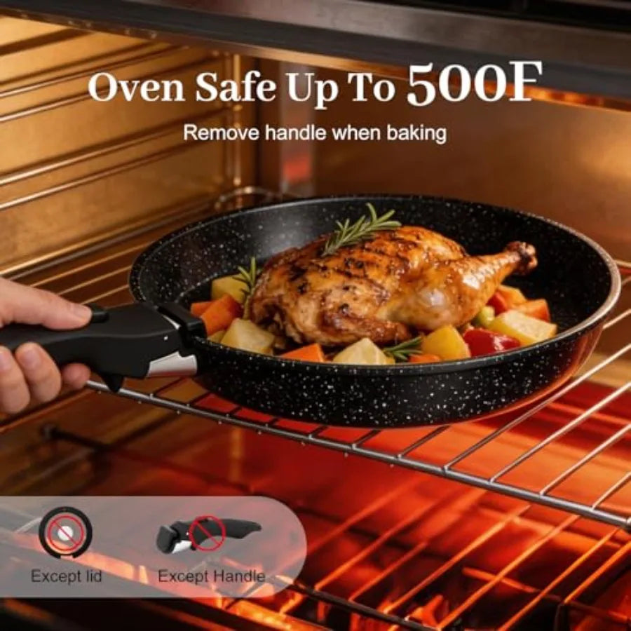 Non Stick Cookware Set with Utensils
