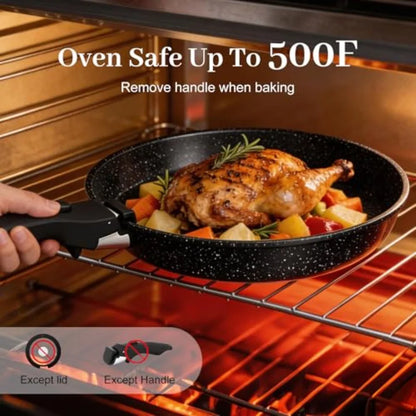 Non Stick Cookware Set with Utensils