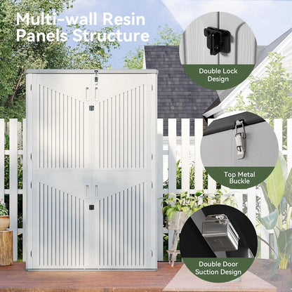 Outdoor Vertical Storage Shed