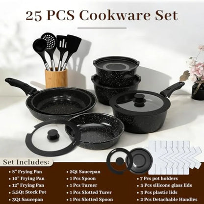 Non Stick Cookware Set with Utensils