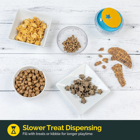 interactive dog treat dispenser toy