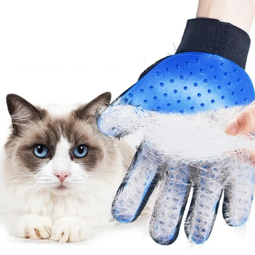 pet grooming glove deshedding tool