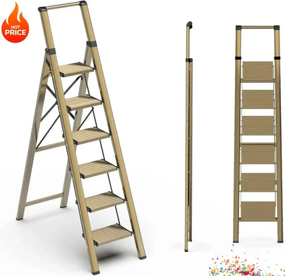 Folding Step Stool with Handgrip