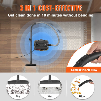 Portable Wet-Dry Vacuum Cleaner, Car & Home