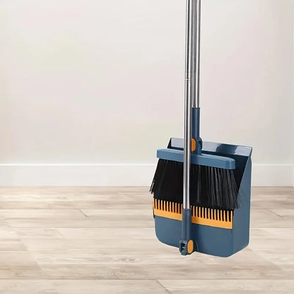 Sweeping Kit with Long Handle Broom & Dustpan