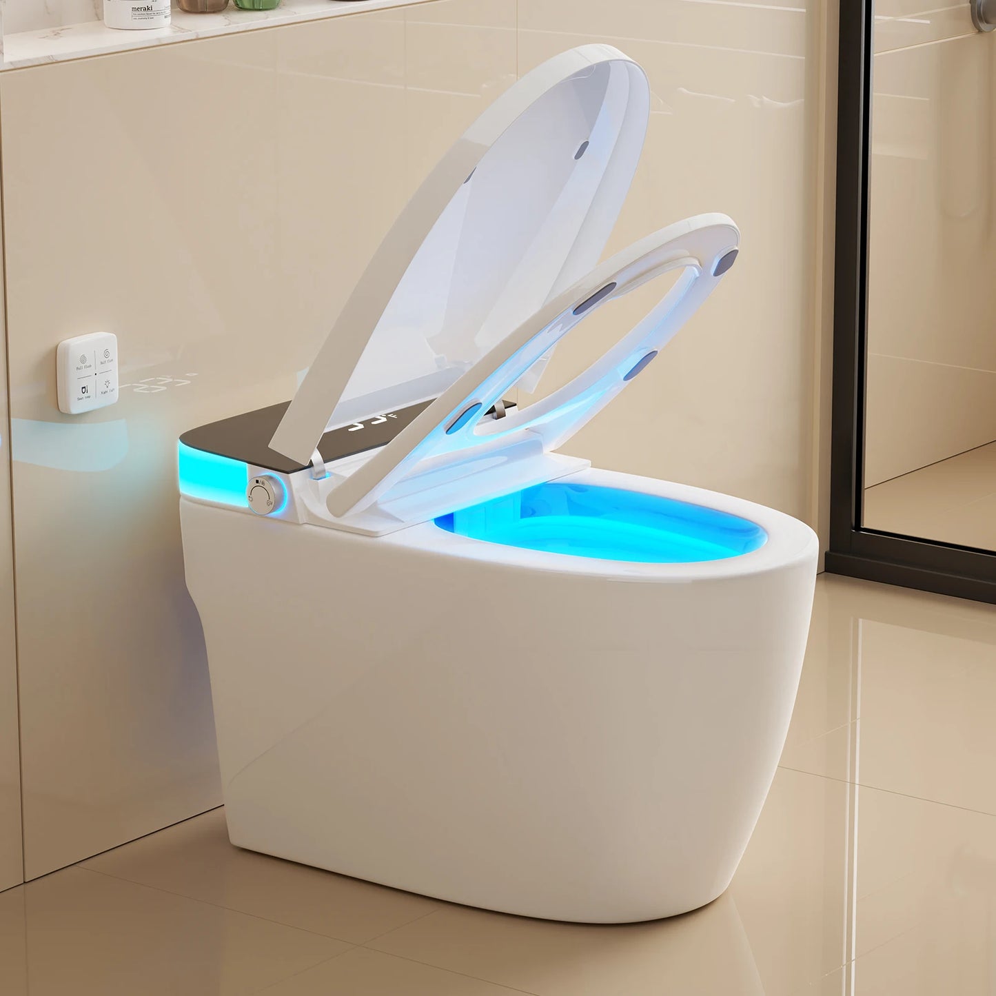 Toilet Seat Heated, Temperature Display, Night Light