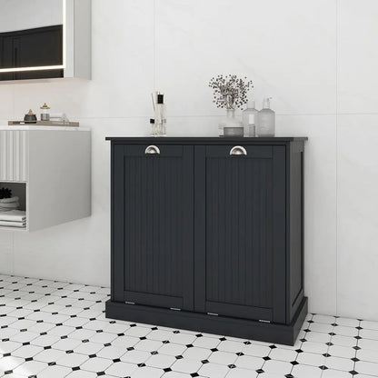 Laundry Hamper Cabinet, with Removable Basket