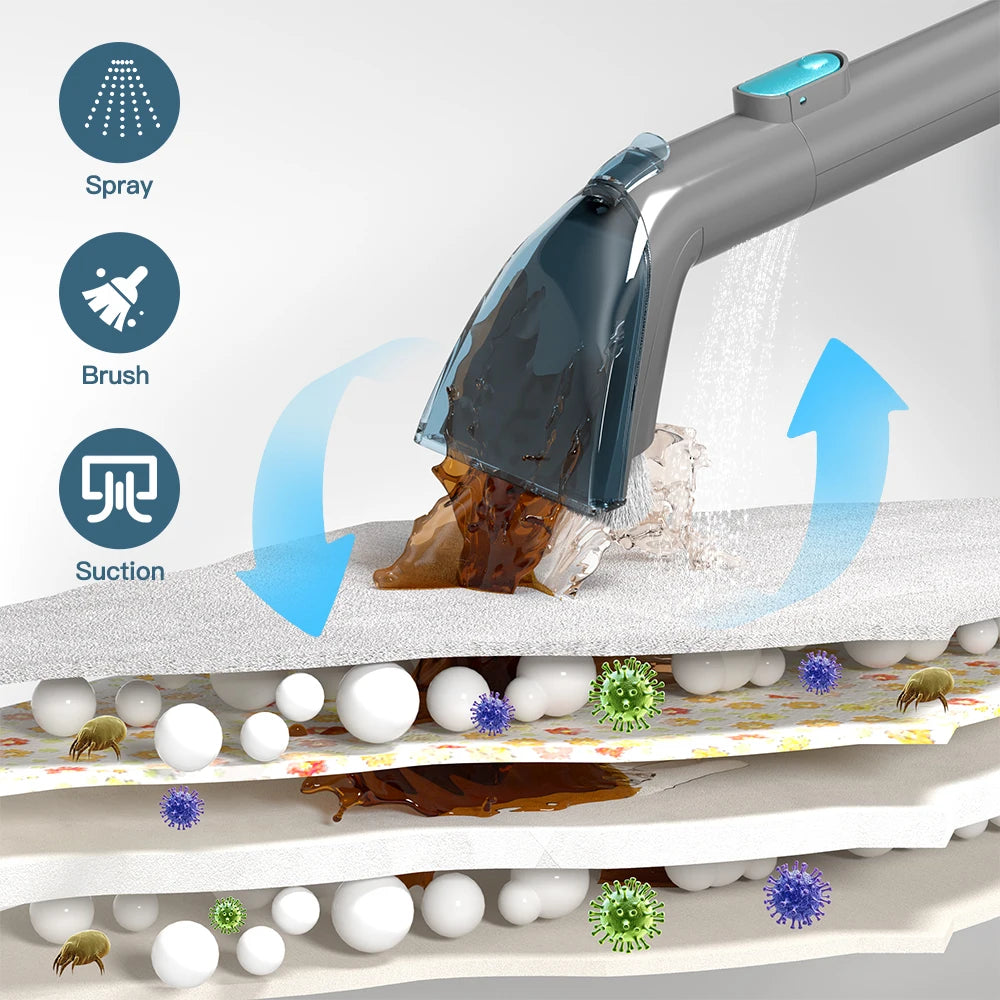 Cordless Carpet & Spot Vacuum Cleaner with Wet Sprayer