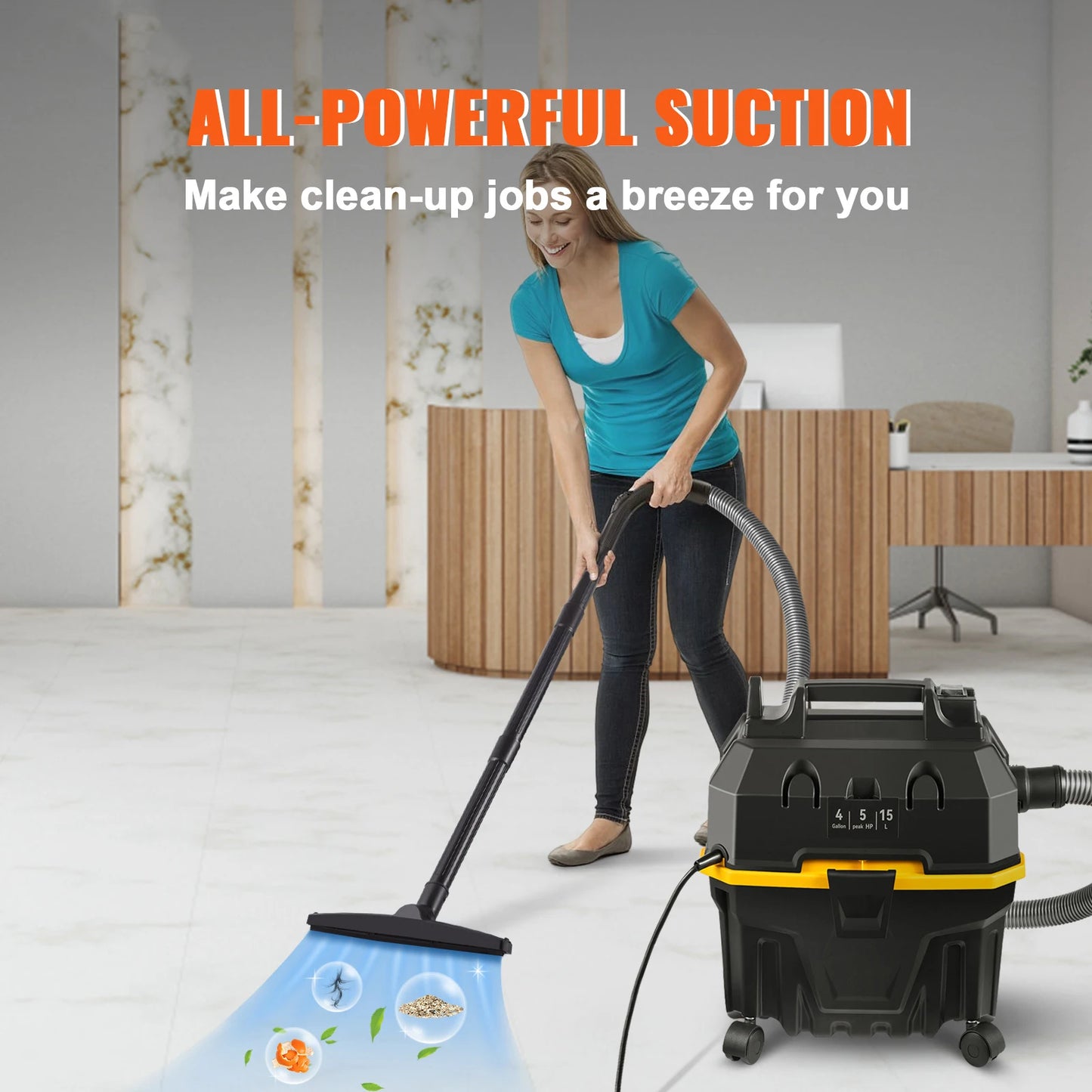Portable Wet-Dry Vacuum Cleaner, Car & Home