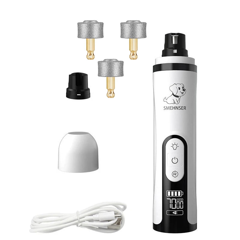 electric pet nail grinder With LED Light