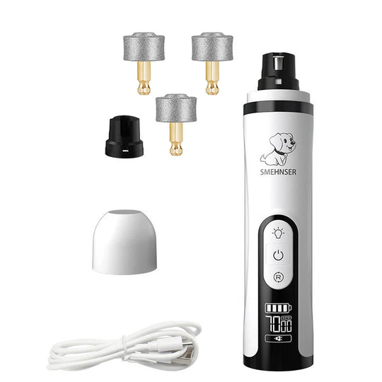 electric pet nail grinder With LED Light