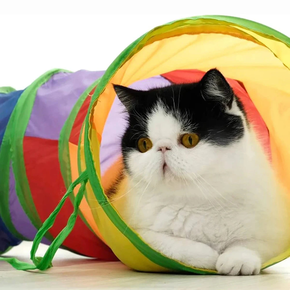 Cat Tunnel Tube Foldable Cat Toys Kitty Training