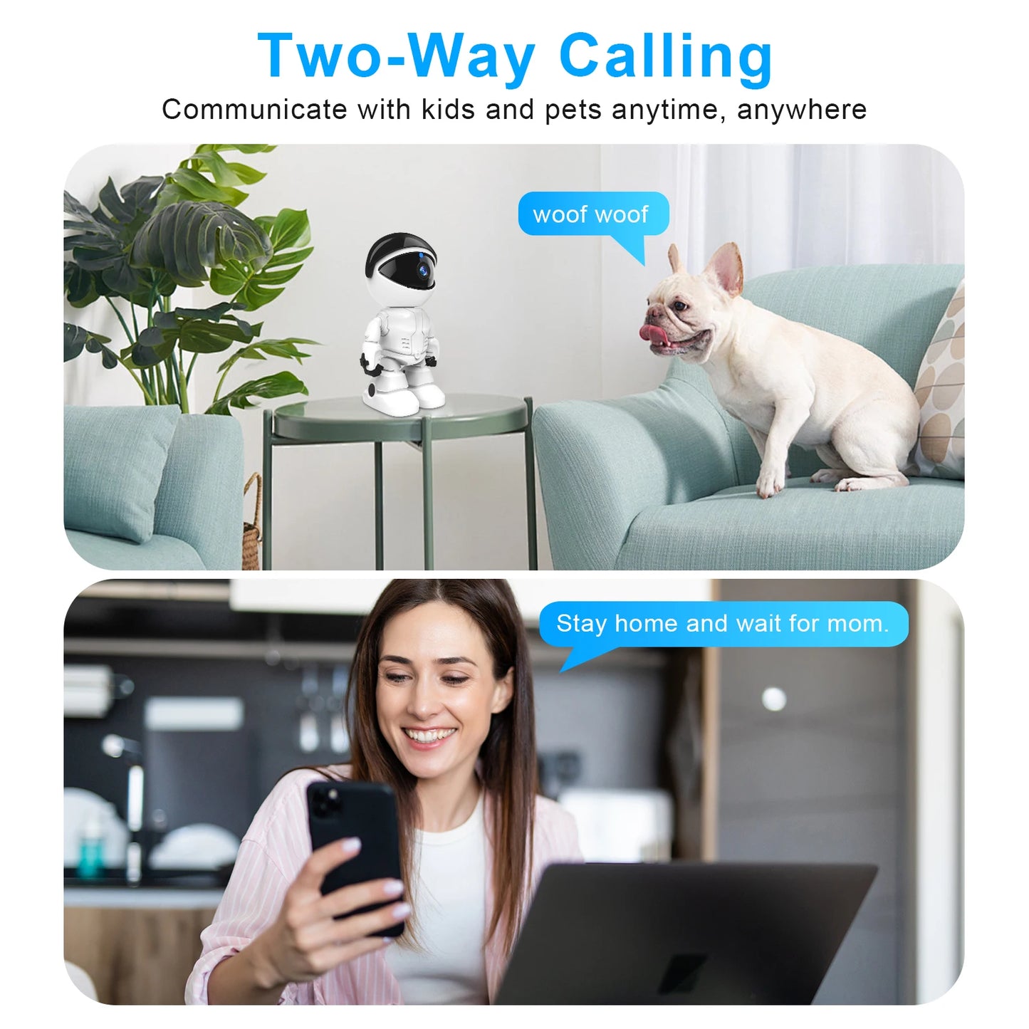 Robot Camera Wi-Fi 3MP Indoor Home Security