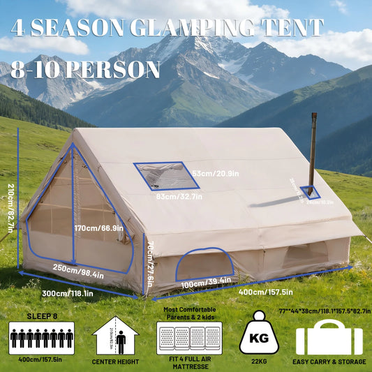 Camping Tent Large Inflatable with Skylight
