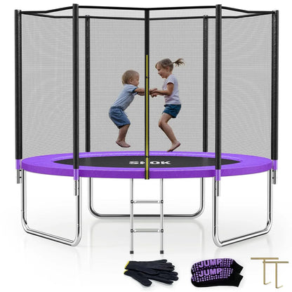 Outdoor Trampoline with Safety Enclosure Net