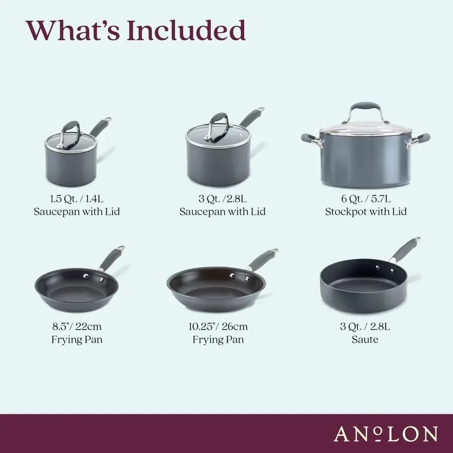 9 Piece Moonstone Cookware Set
